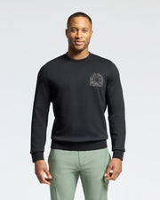 新品　BRIEFING MENS WARM 3D LOGO CREW NECK Mens Black Melbourne Embroidered Classic Modal Crewneck