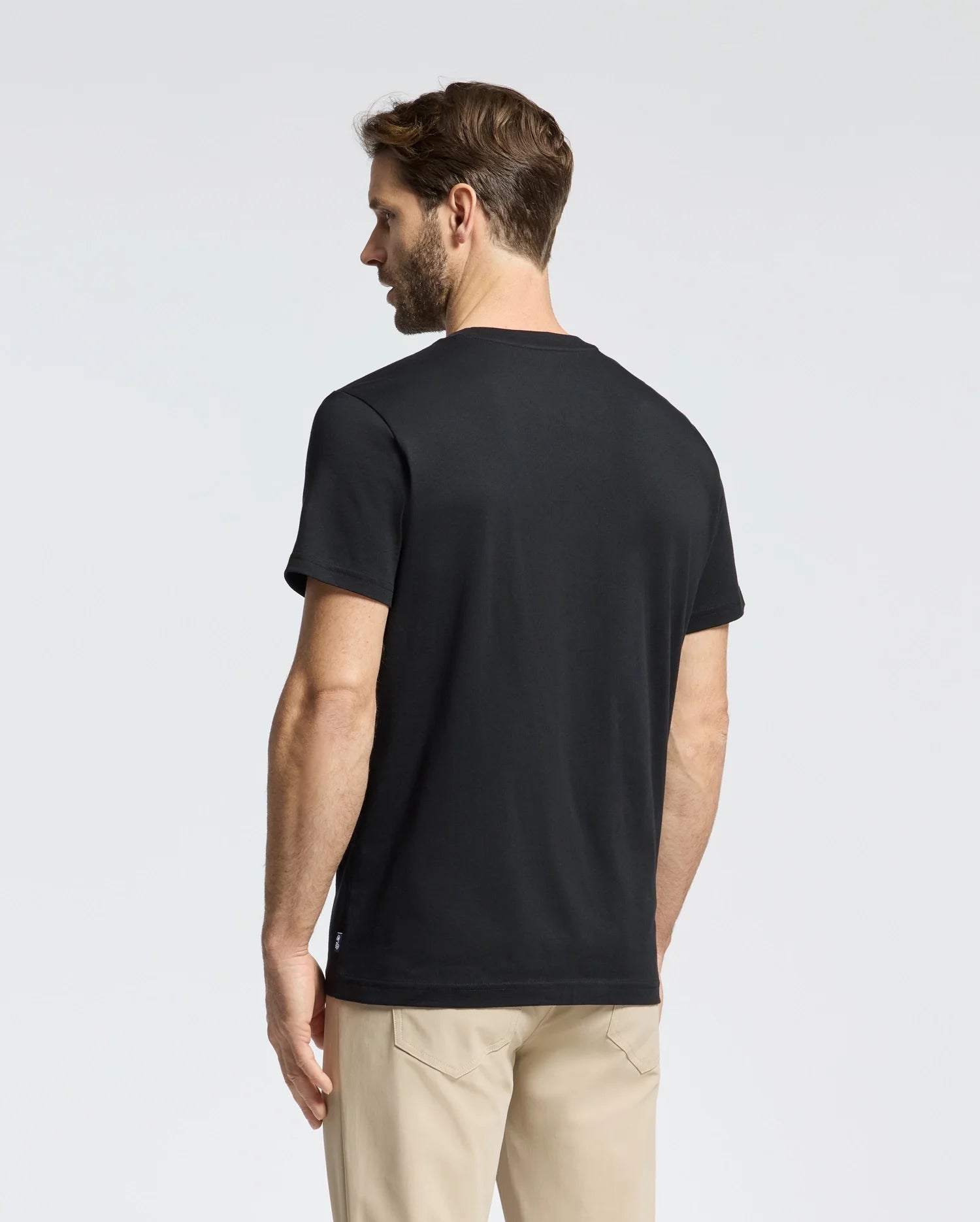 Mens Black New Castle Embroidered Graphic Tee | Psycho Bunny