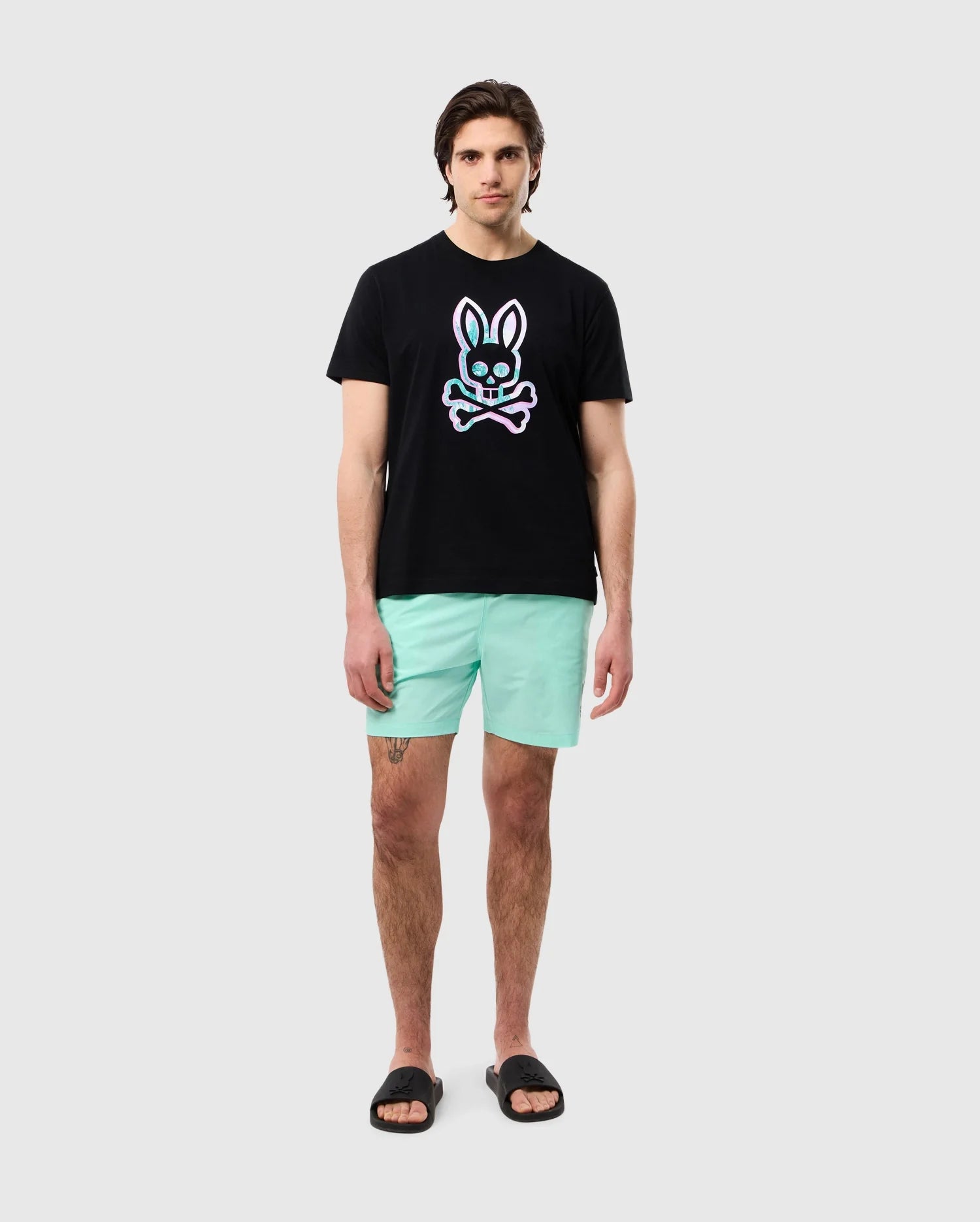 MENS Black LEONARD GRAPHIC TEE PSYCHO BUNNY 001 Black XL
