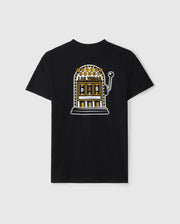 Flat back view of the pima cotton las vegas city tee