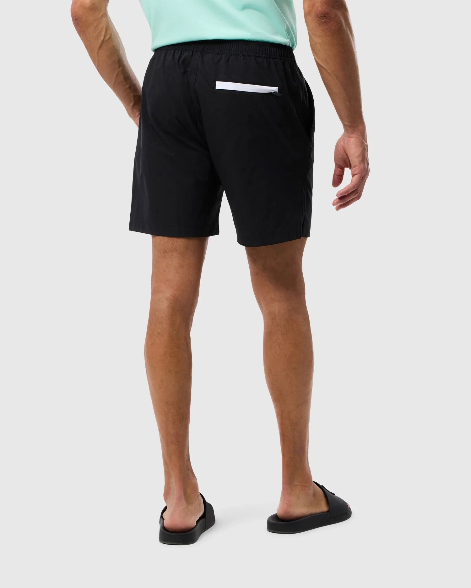 MENS Black PARKER HYDROCHROMIC SWIM TRUNK PSYCHO BUNNY 001 Black S