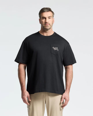 MENS BIG AND TALL DESERT HEAVYWEIGHT RELAXED FIT POCKET TEE - B9U512F200