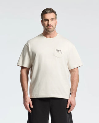 MENS BIG AND TALL DESERT HEAVYWEIGHT RELAXED FIT POCKET TEE - B9U512F200
