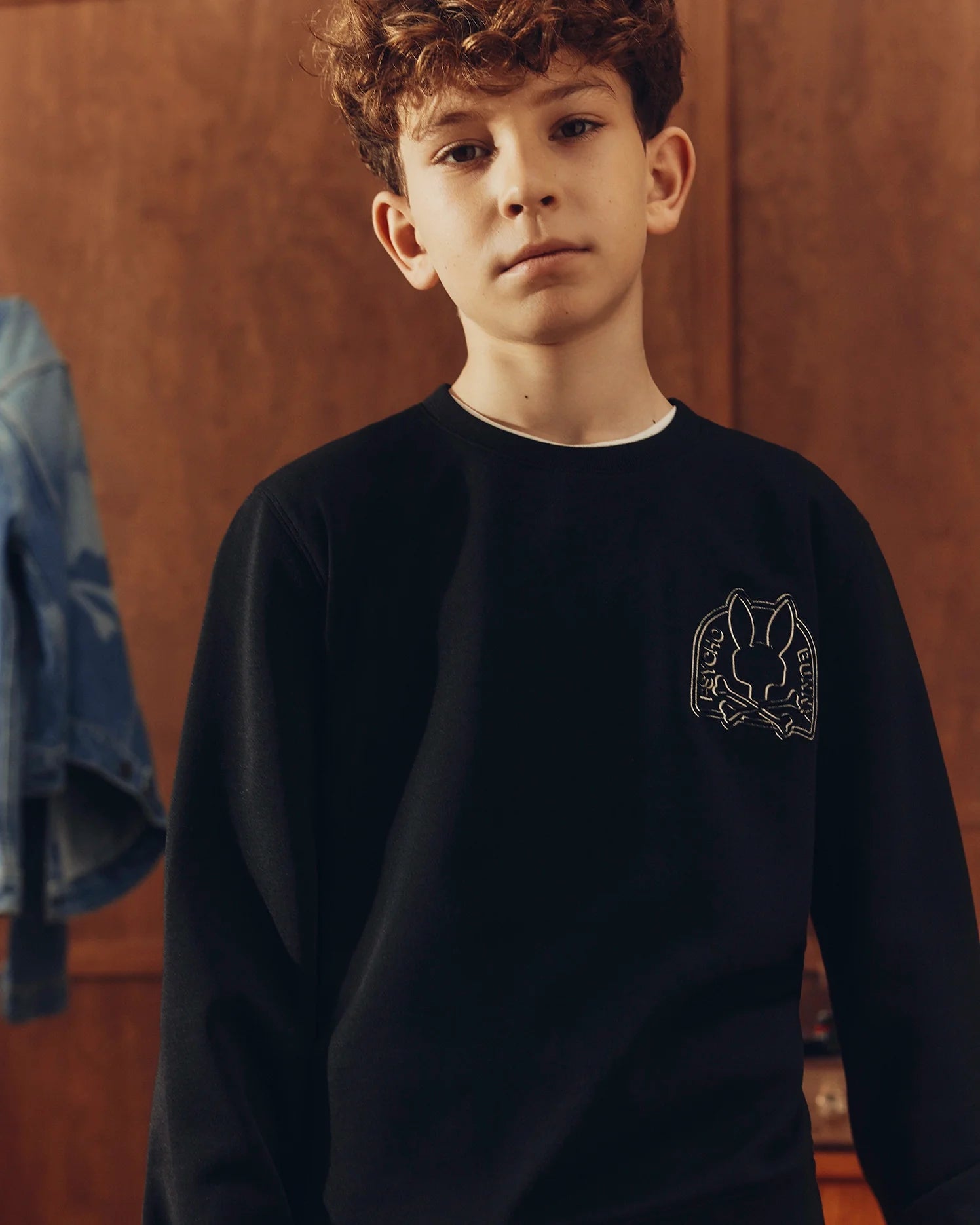 Kids | Kids' Melbourne Classic Crewneck Sweatshirt by Psycho Bunny, featuring an embroidered logo for a cozy, stylish look.