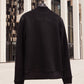 MENS OUTLINE KNIT BOMBER JACKET - B6J457Z1OW
