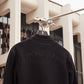 MENS OUTLINE KNIT BOMBER JACKET - B6J457Z1OW