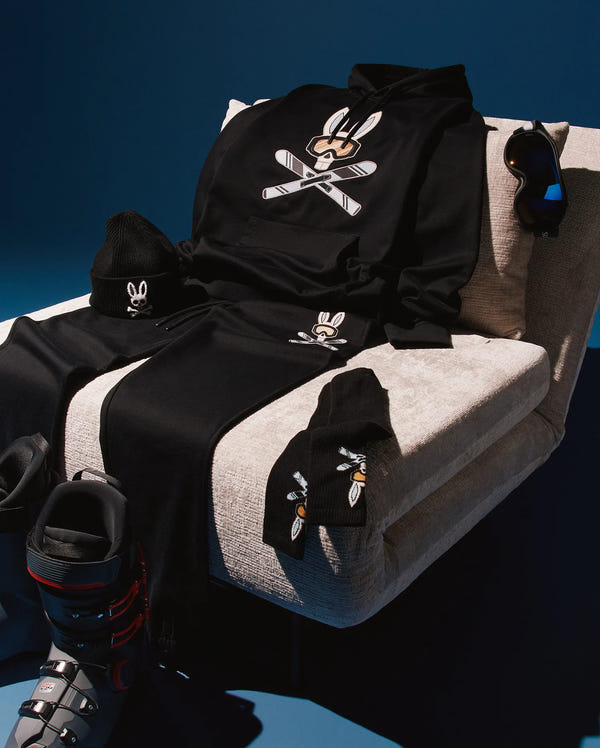 MENS INDIGO SKI BUNNY HOODIE - MT0500150