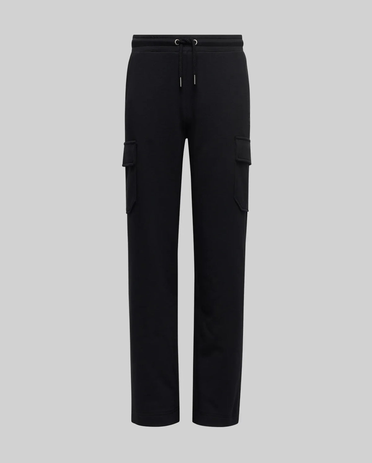 The KIDS NASH CARGO SWEATPANT (KB0800004) by Psycho Bunny features an elastic waistband, drawstring, and cargo pockets for classic comfort—perfectly versatile and shown here against a plain gray background.