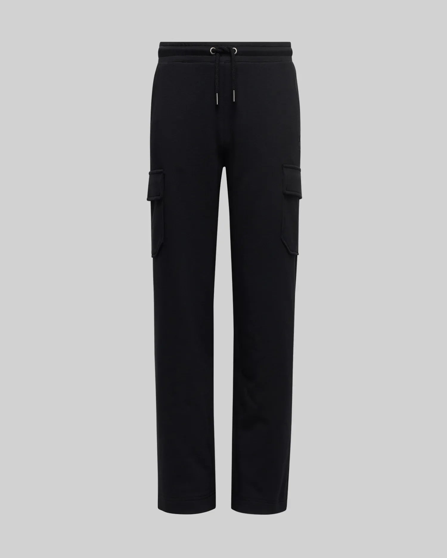 The KIDS NASH CARGO SWEATPANT (KB0800004) by Psycho Bunny features an elastic waistband, drawstring, and cargo pockets for classic comfort—perfectly versatile and shown here against a plain gray background.