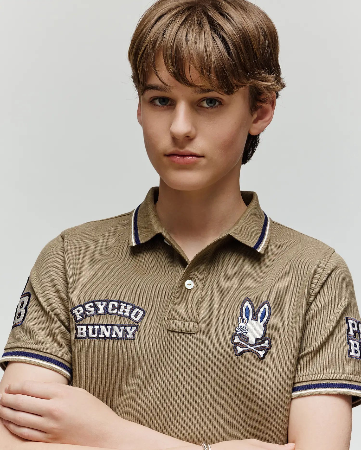 KIDS WADE PATCH PIQUE POLO - KT0100051