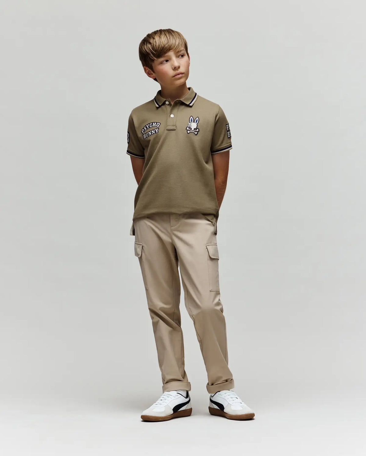 KIDS WADE PATCH PIQUE POLO - KT0100051