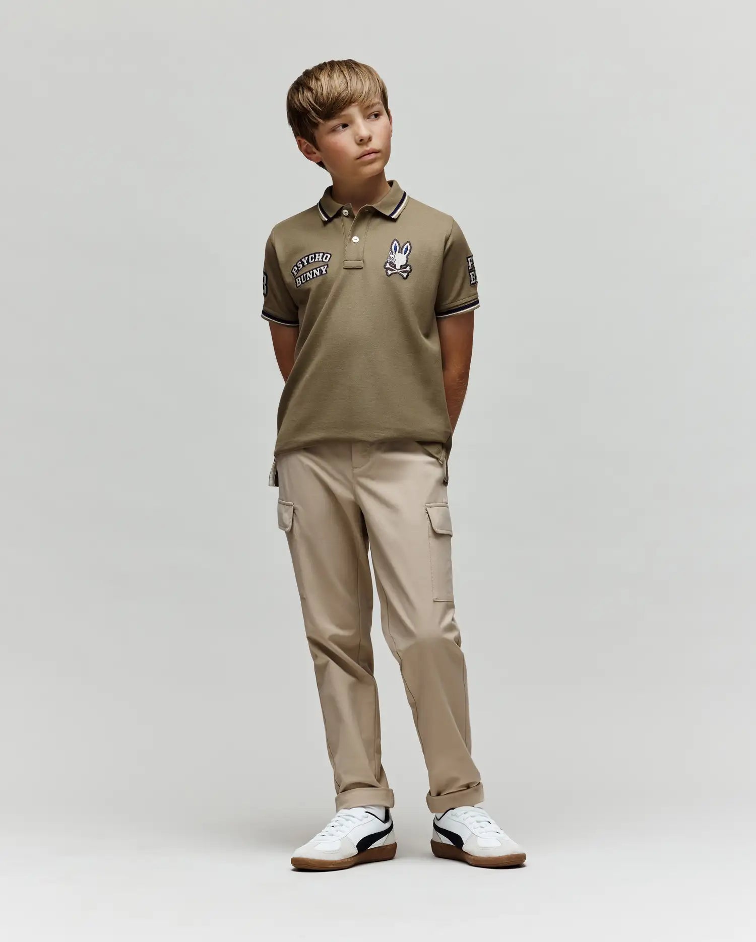 KIDS WADE PATCH PIQUE POLO - KT0100051