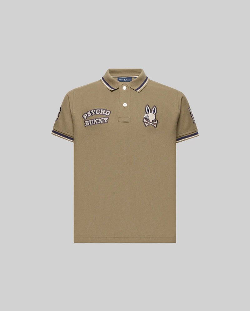 KIDS WADE PATCH PIQUE POLO - KT0100051
