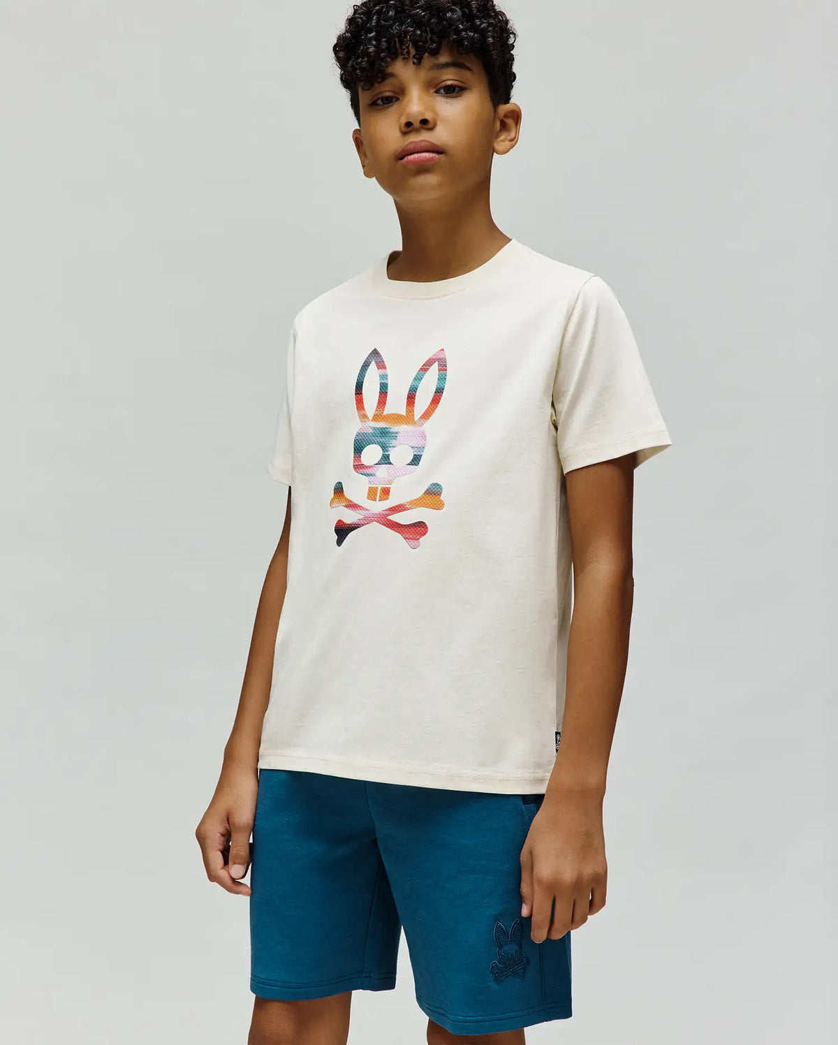 Kids' Raphael Graphic Tee in White | Psycho Bunny