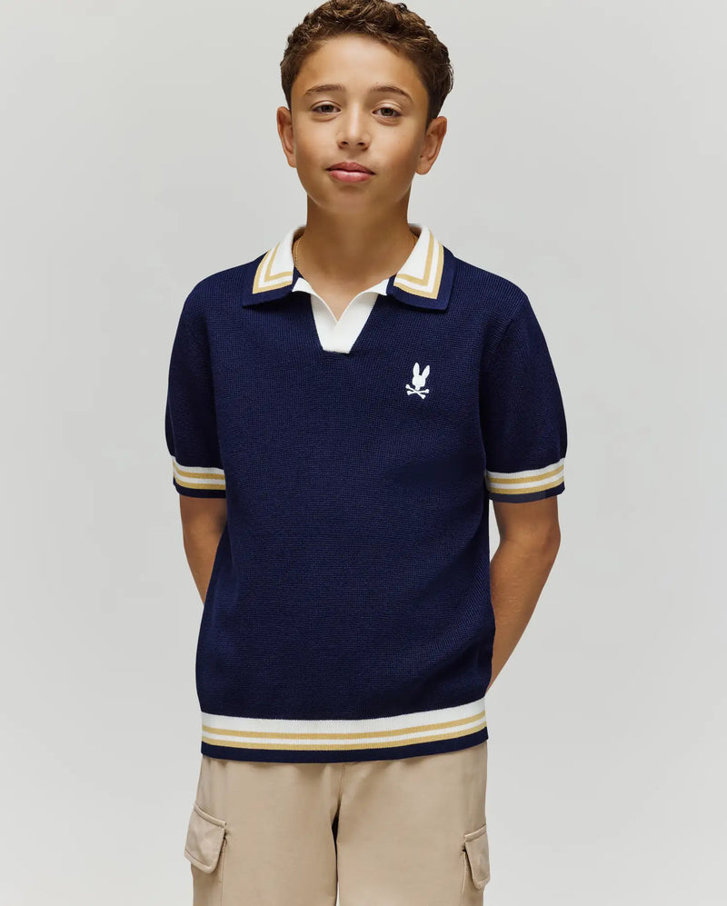 KIDS CARTER KNIT POLO SHIRT - KT0400006
