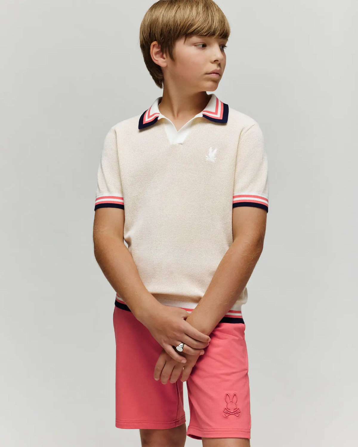 POLO EN TRICOT CARTER À COL JOHNNY, POUR ENFANT