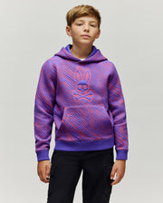KIDS KENDRICK DOUBLE KNIT JACQUARD TEXTURED HOODIE - KT0500030