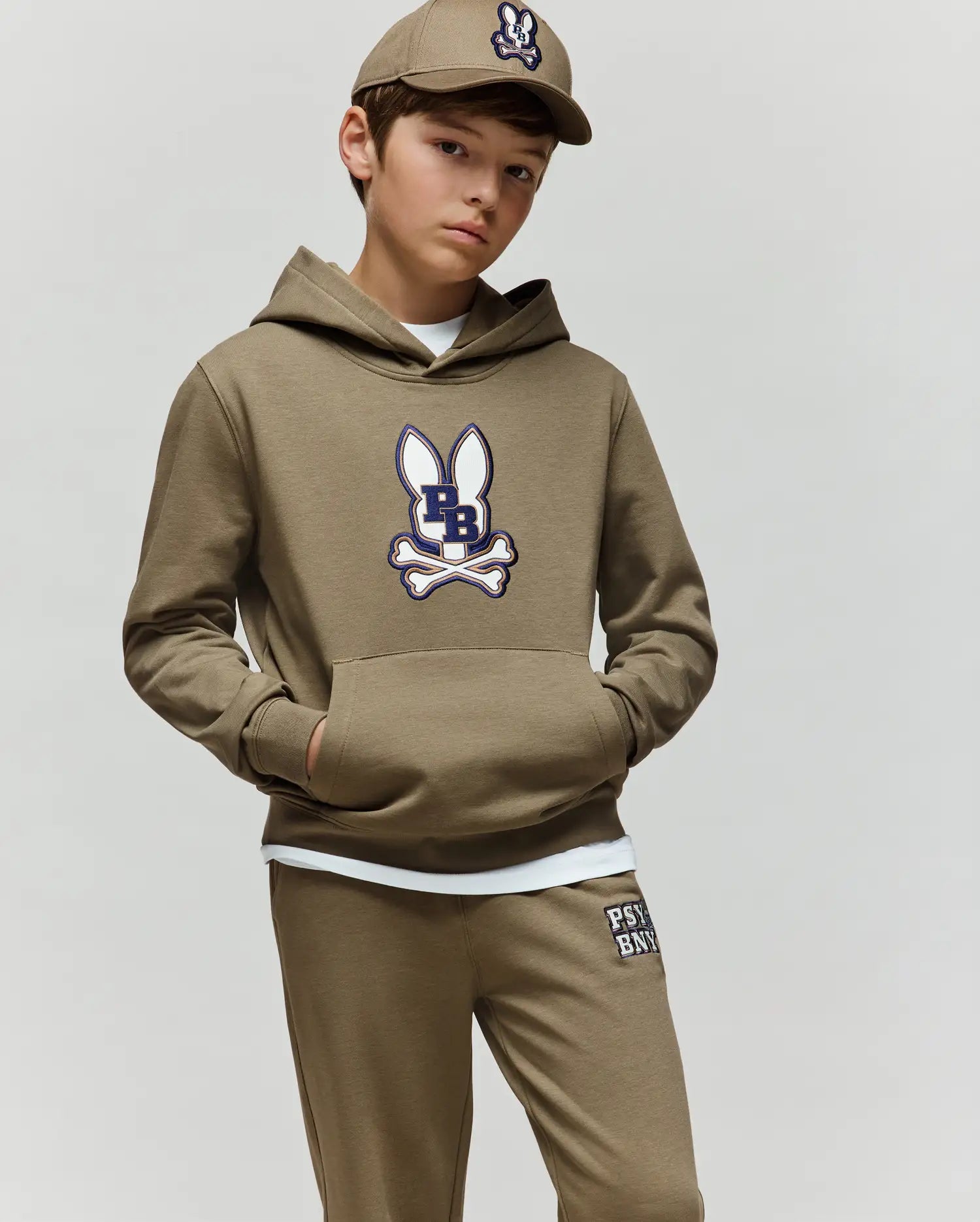 KIDS WADE CORD PATCH HOODIE - KT0500031