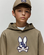 KIDS WADE CORD PATCH HOODIE - KT0500031