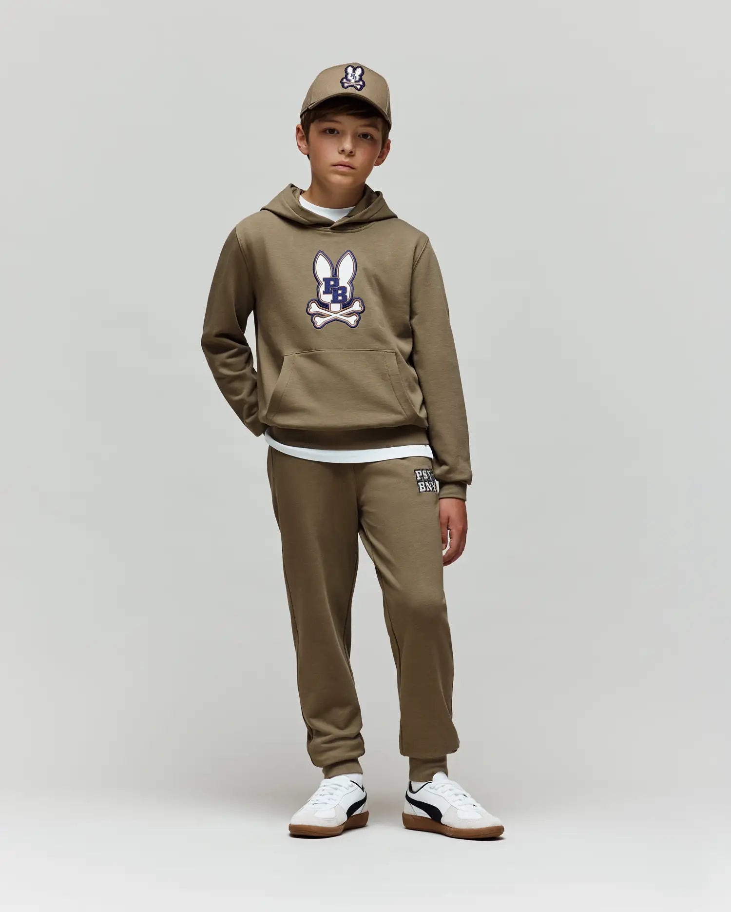 KIDS WADE CORD PATCH HOODIE - KT0500031