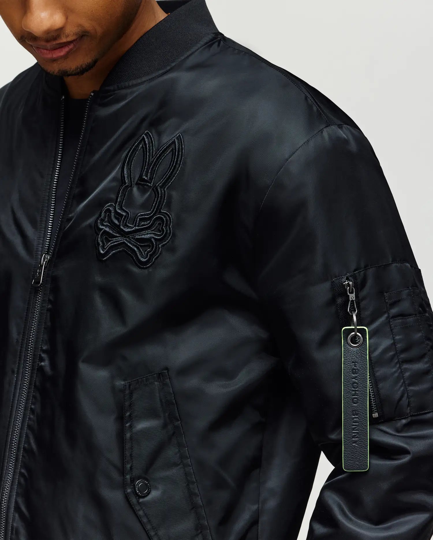 VESTE BOMBER DAVID, COUPE RELAXE, SATINÉE