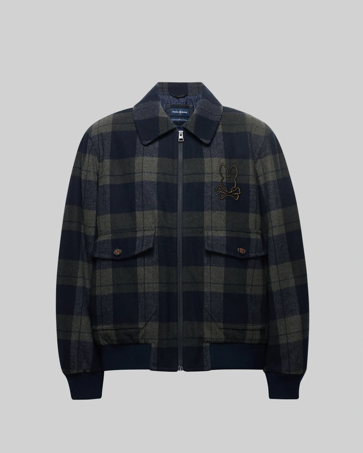 MENS GAVIN PLAID BOMBER JACKET - MO1100014