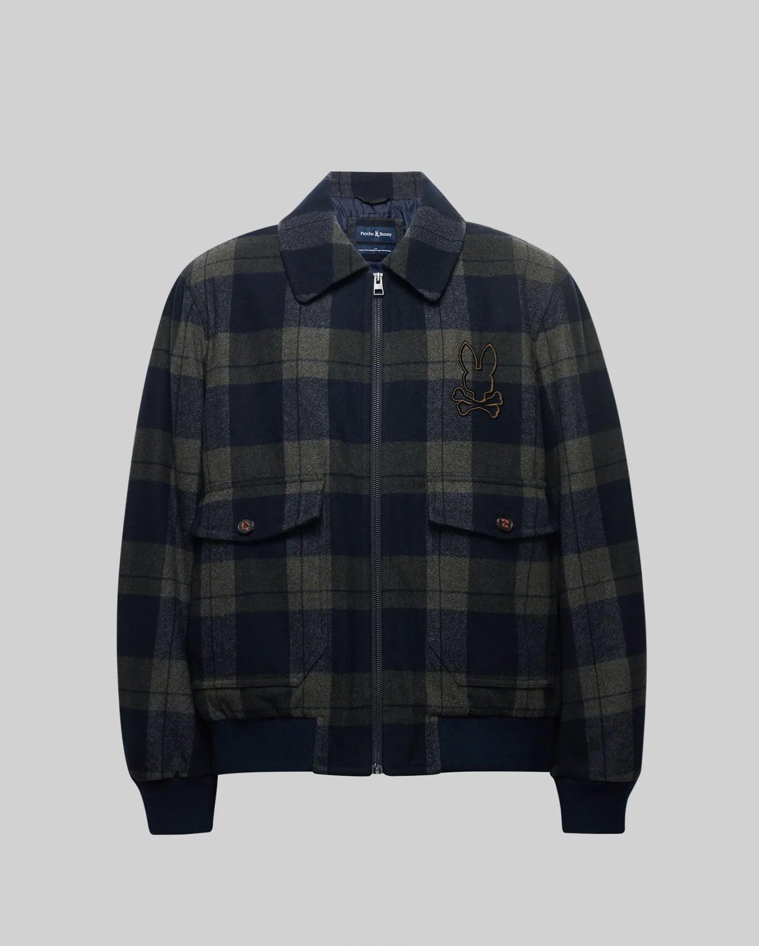 MENS GAVIN PLAID BOMBER JACKET - MO1100014
