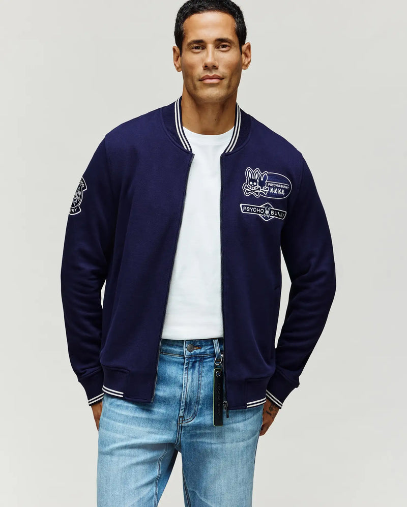VESTE BOMBER PIQUÉE DESMOND