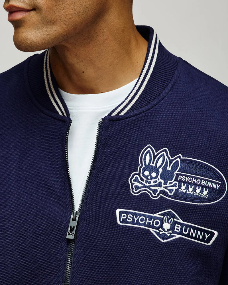 VESTE BOMBER PIQUÉE DESMOND