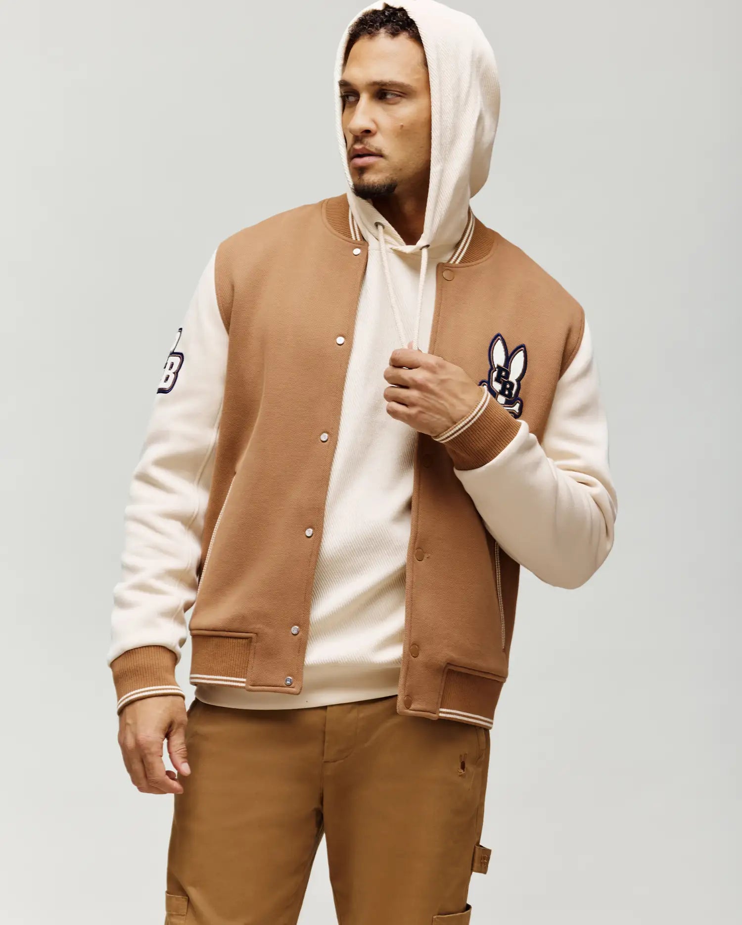 MENS WADE KNIT VARSITY BOMBER - MO1100020