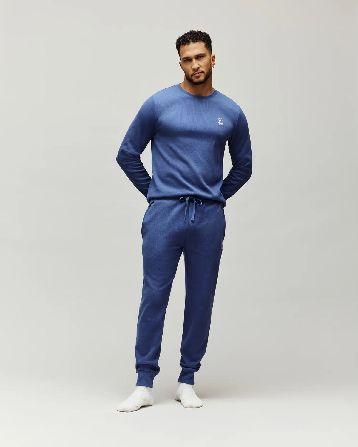 MENS NOE WAFFLE LOUNGE LONG SLEEVE TEE - MO1400026