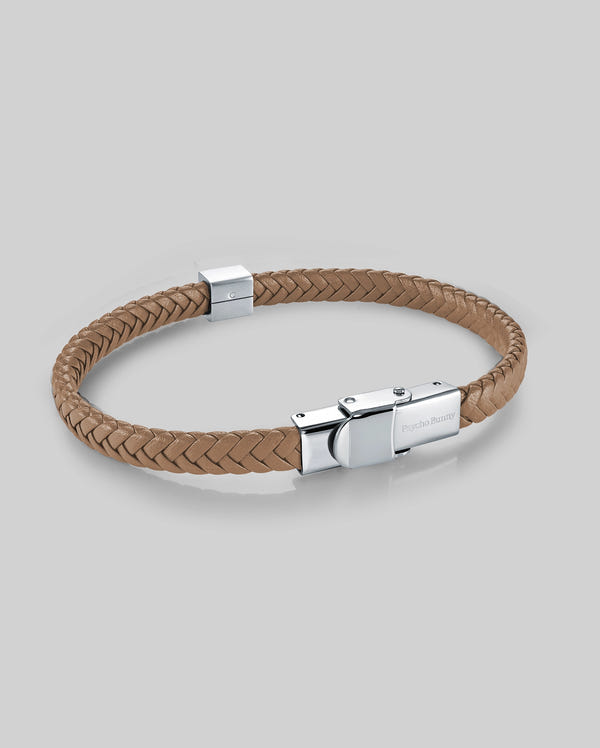 MENS LEATHER BRAIDED BRACELET - MO1700020