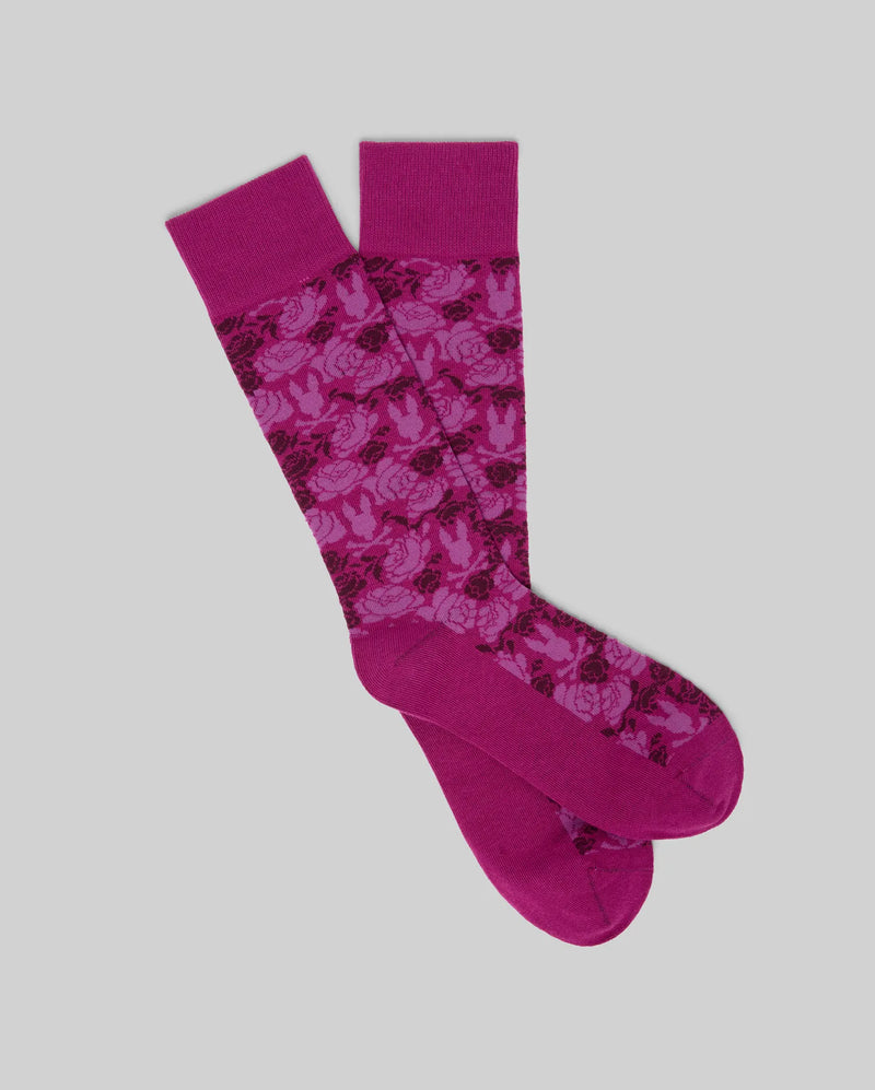 CHAUSSETTES HABILLÉES AUX MOTIFS DU BUNNY ET FLEURIES