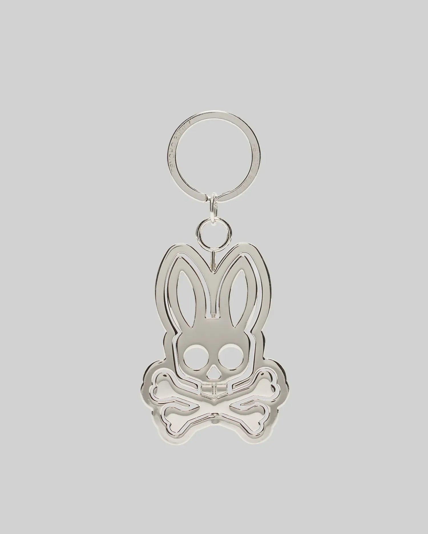 Men's Spinning Bunny Keychain in Silver | Psycho Bunny