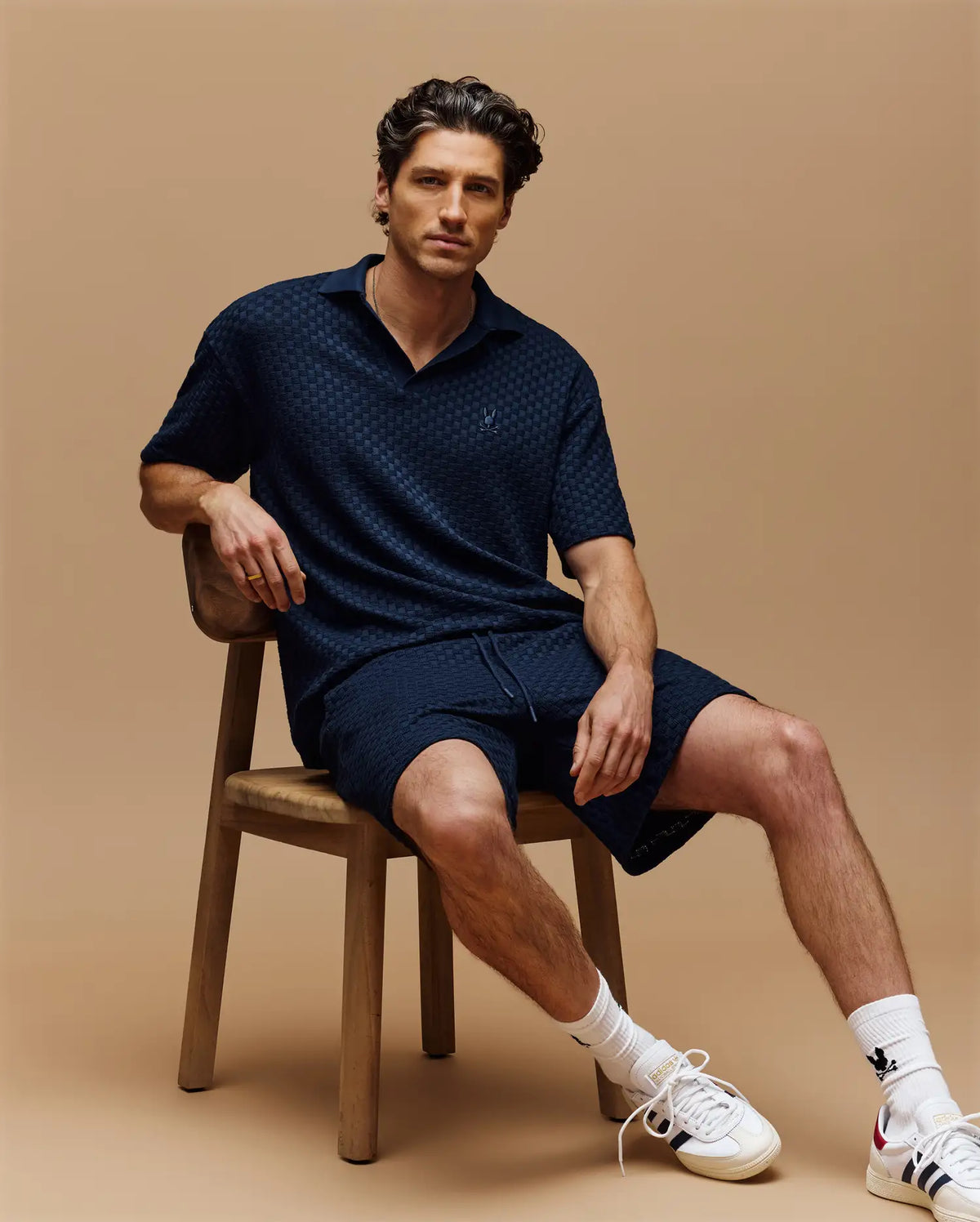 MENS KAIRO JOHNNY COLLAR CROCHET POLO - MT0100100