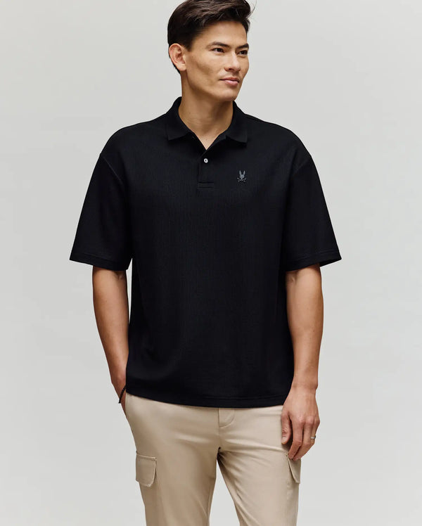 MENS BENNY OVERSIZED FIT PIQUE POLO - MT0100105