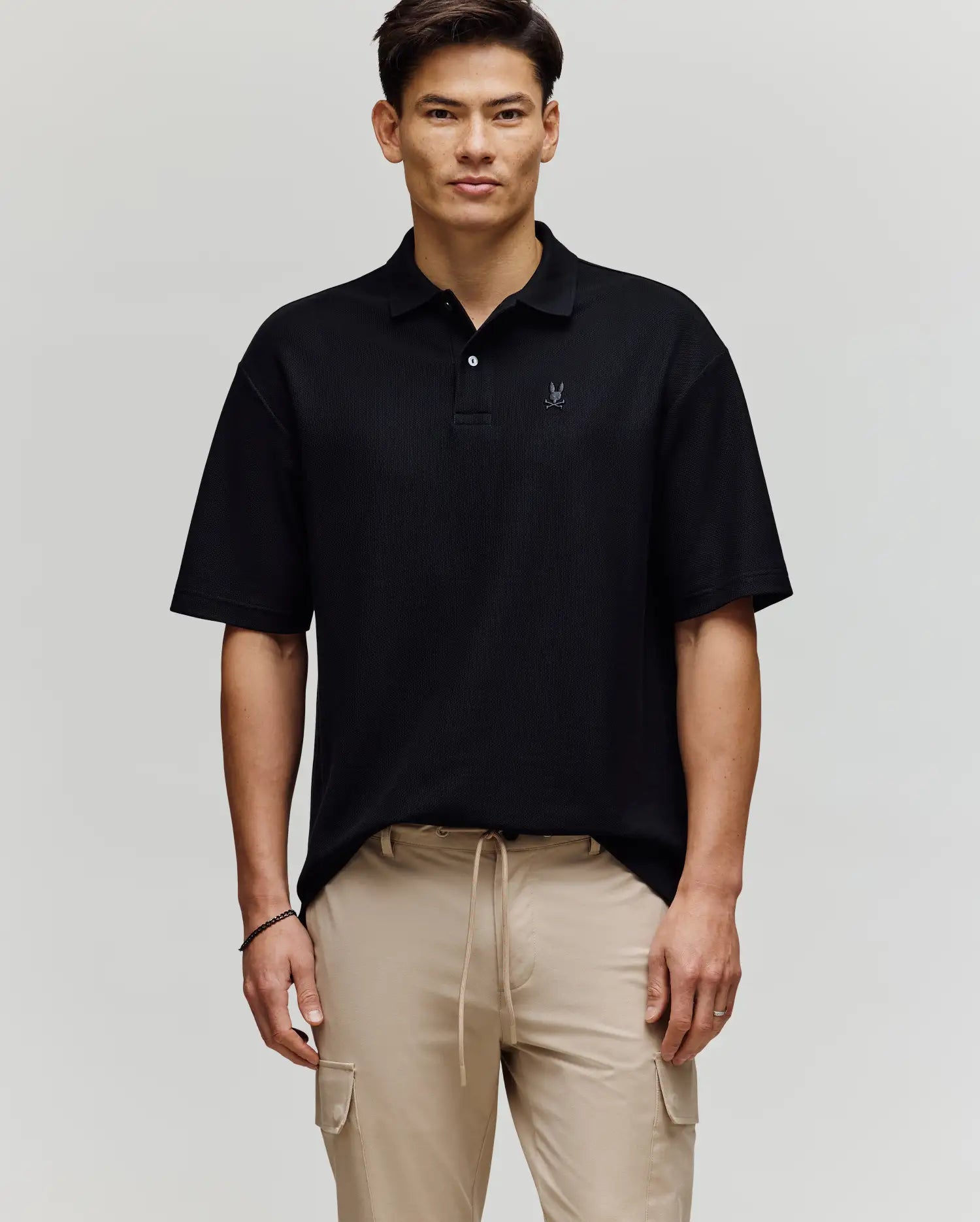 MENS BENNY OVERSIZED FIT PIQUE POLO - MT0100105