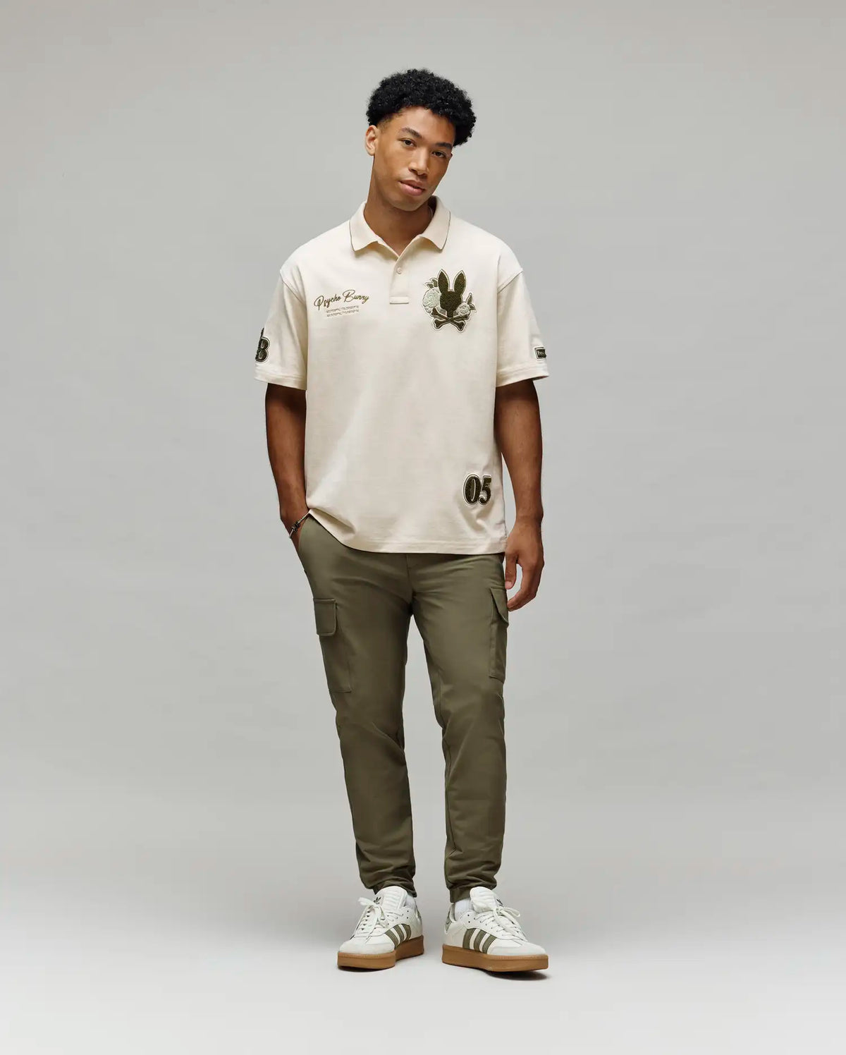 MENS AUGUSTE OVERSIZED PIQUE POLO SHIRT - MT0100112