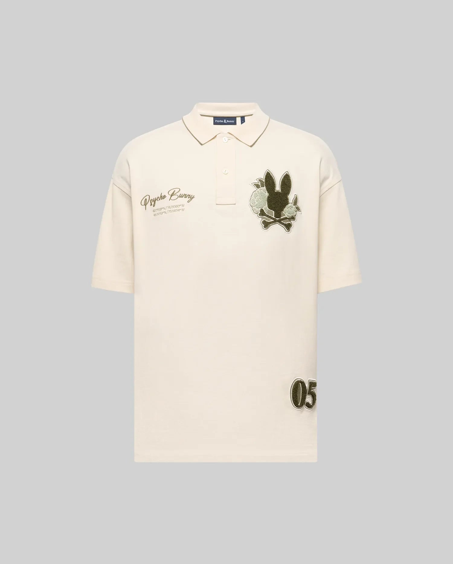 MENS AUGUSTE OVERSIZED PIQUE POLO SHIRT - MT0100112