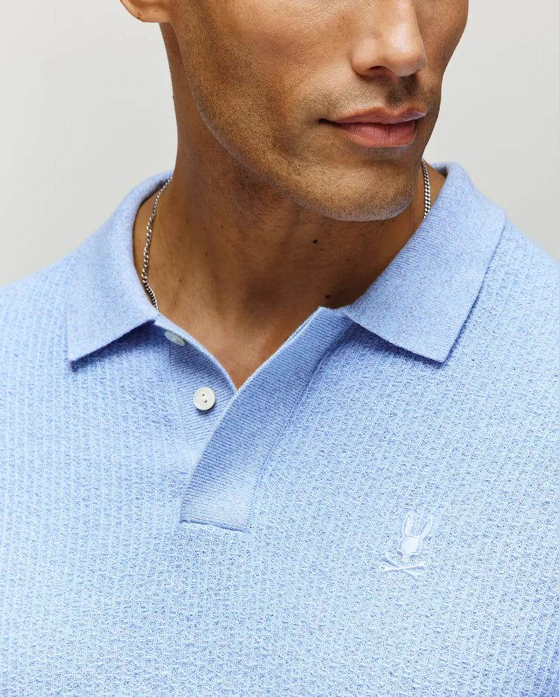 POLO EN TRICOT ROMAN, MANCHE LONGUE