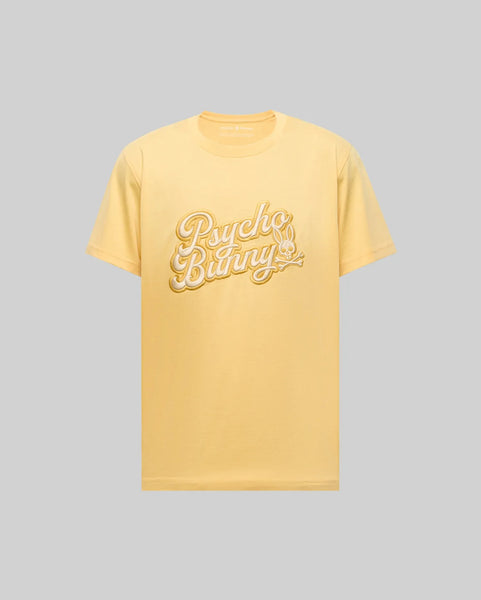 Mens Yellow Elias Graphic Tee | Psycho Bunny