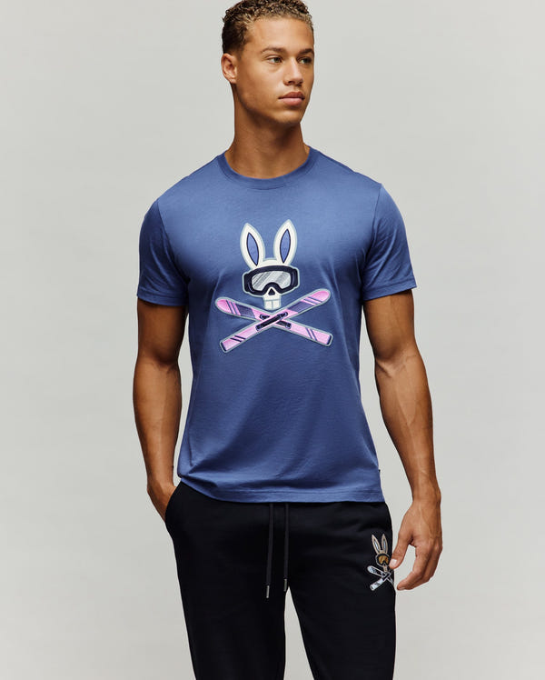 MENS INDIGO BUNNY GRAPHIC TEE - MT0200148