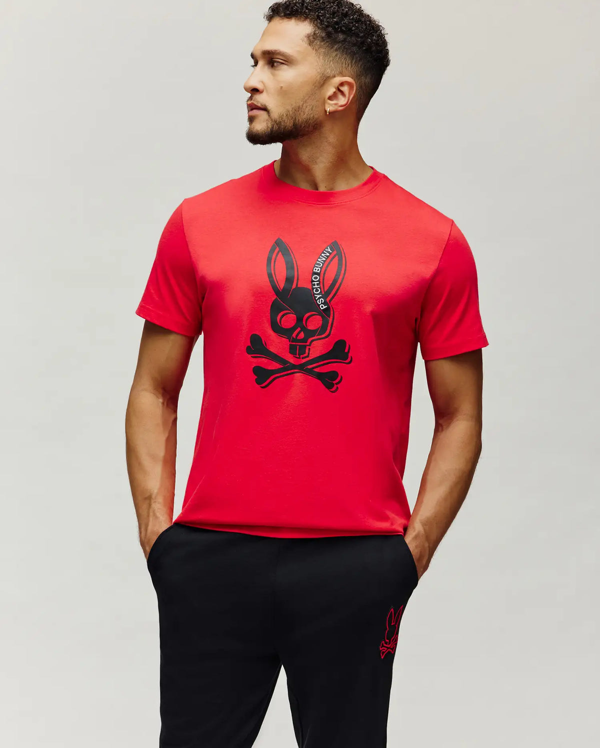 MENS SERGE EMBROIDERED BUNNY GRAPHIC TEE - MT0200405