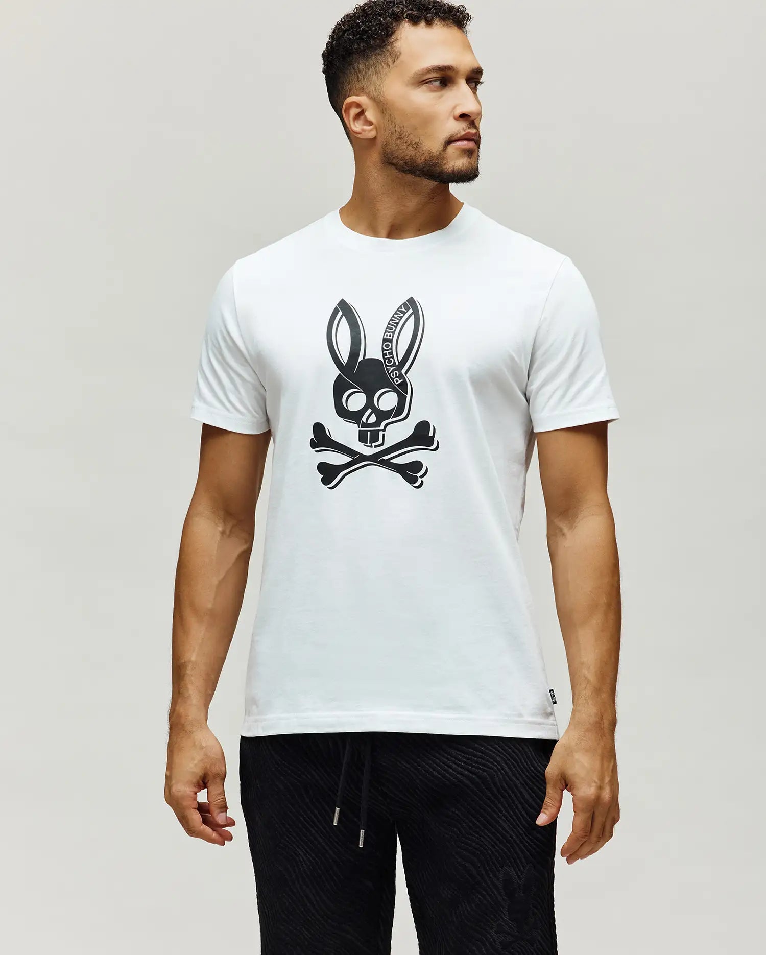 MENS SERGE EMBROIDERED BUNNY GRAPHIC TEE - MT0200405