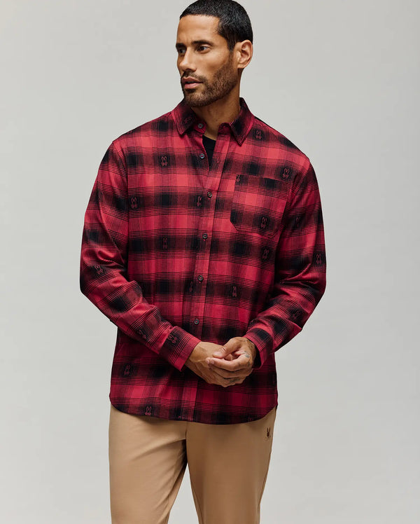 MENS KURT PLAID FLANNEL SHIRT - MT0300027