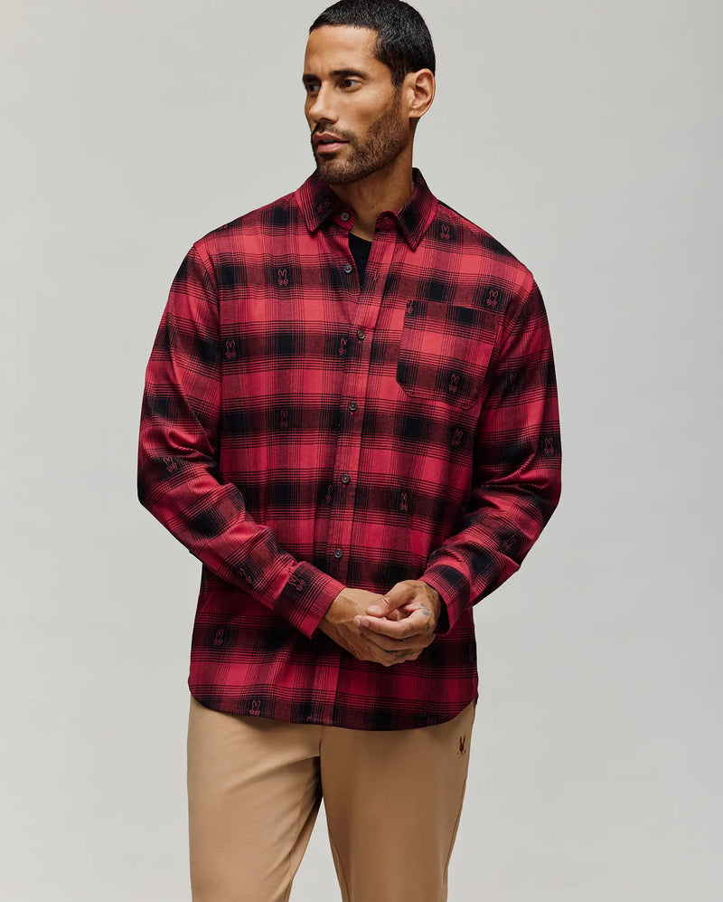 MENS KURT PLAID FLANNEL SHIRT - MT0300027
