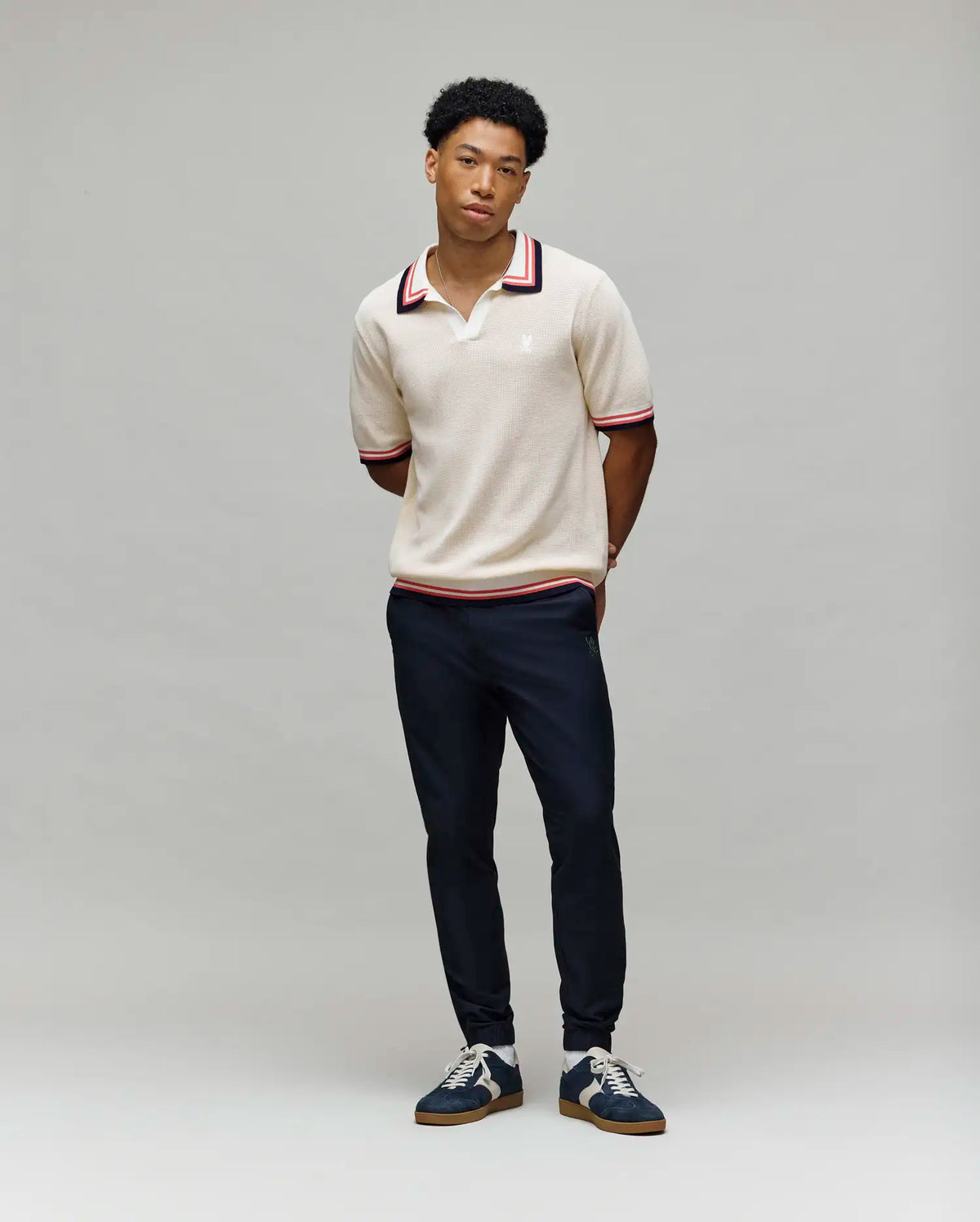POLO CARTER EN TRICOT, COL JOHNNY - MT0400093