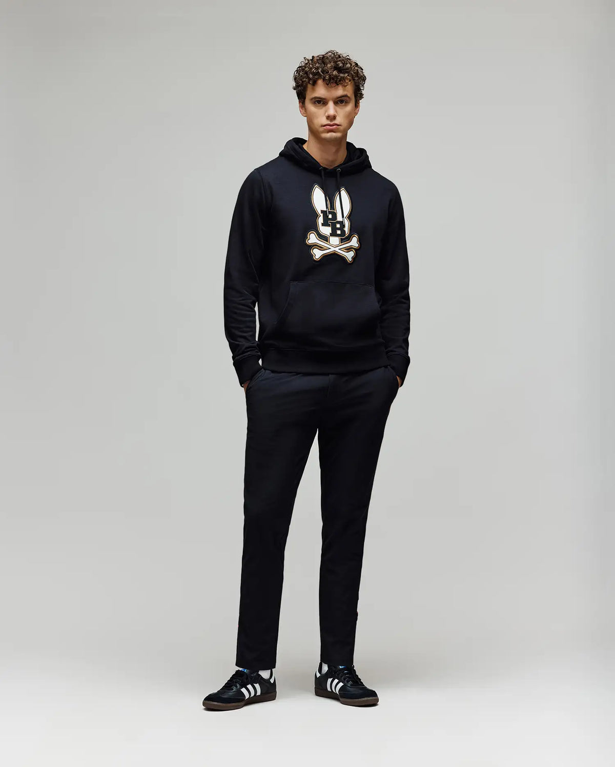 MENS WADE CORD PATCH HOODIE - MT0500112