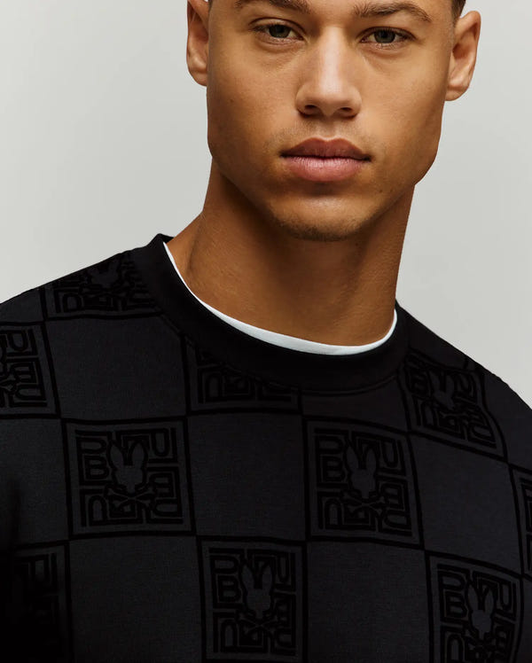 MENS GIO ALL OVER FLOCK CREW - MT0500192