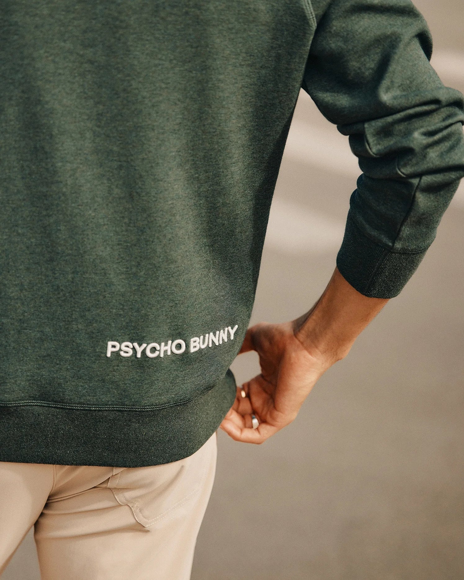 MENS JAMES PREMIUM HOODIE B6H789D200 023 URBAN CHIC HEATHER XL